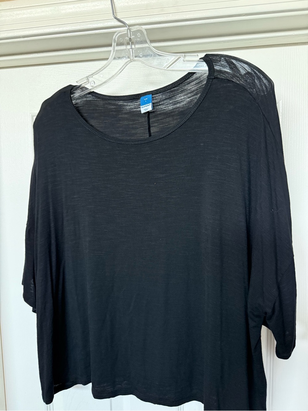 Classic Black Women's Short Sleeve Crop Top